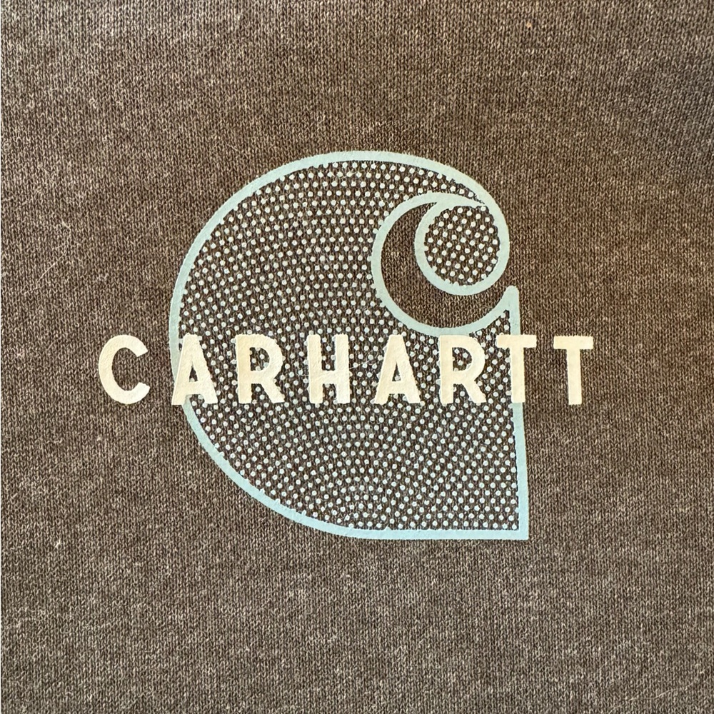 NWOT Carhartt Rain Defender pull-over midweight hoodie.  Dark gray. Size 1x. - Picture 3 of 5